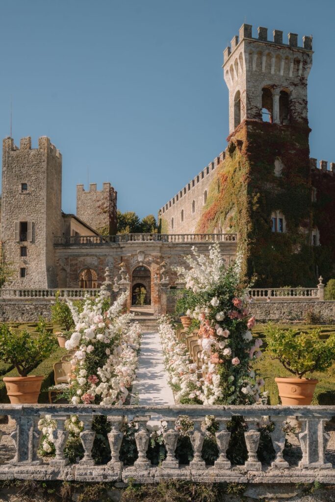 Stephanie and Domenique’s wedding at Castello di Celsa, Siena, Tuscany