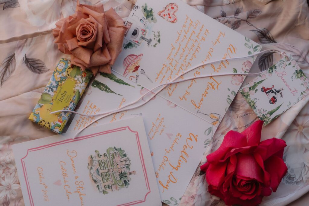 Stephanie and Domenique’s wedding at Castello di Celsa, Siena, Tuscany