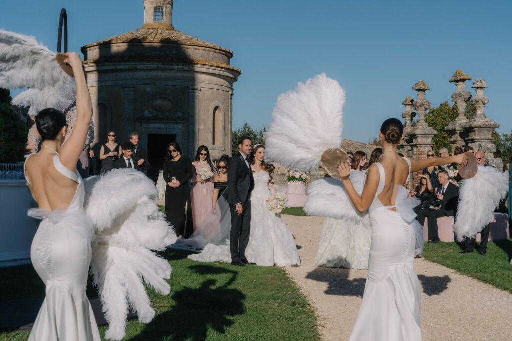 Stephanie and Domenique’s wedding at Castello di Celsa, Siena, Tuscany