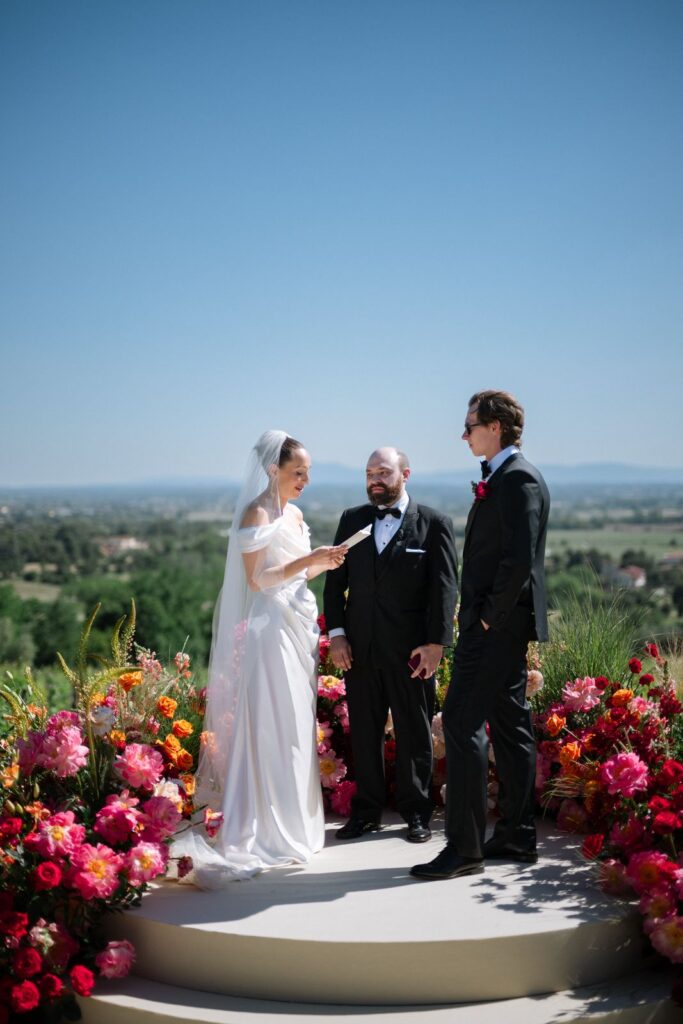 Sara and Nick’s wedding at Il Falconiere, Cortona, Tuscany