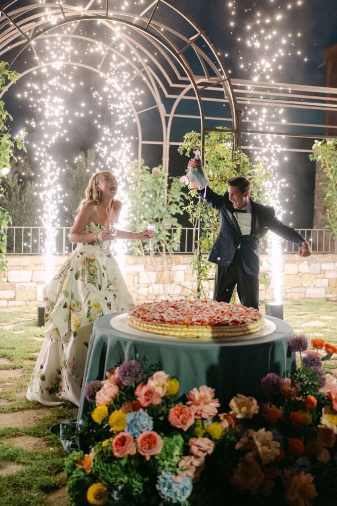 Wedding Fireworks & Smoke Effects in Tuscany
