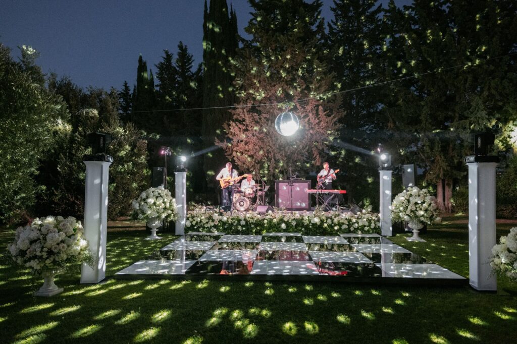 Wedding Lighting & Audio Systems in Tuscany: Production, Sound & Atmosphere