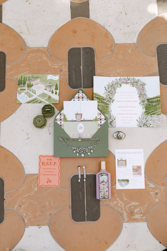 Carolyn and Tony’s wedding at Borgo di Vignamaggio, Chianti, Tuscany